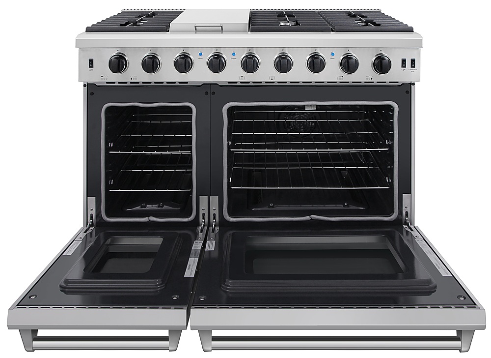 Thor Kitchen 48-in 7 Burners 4.6-cu ft / 2.2-cu ft Convection Oven