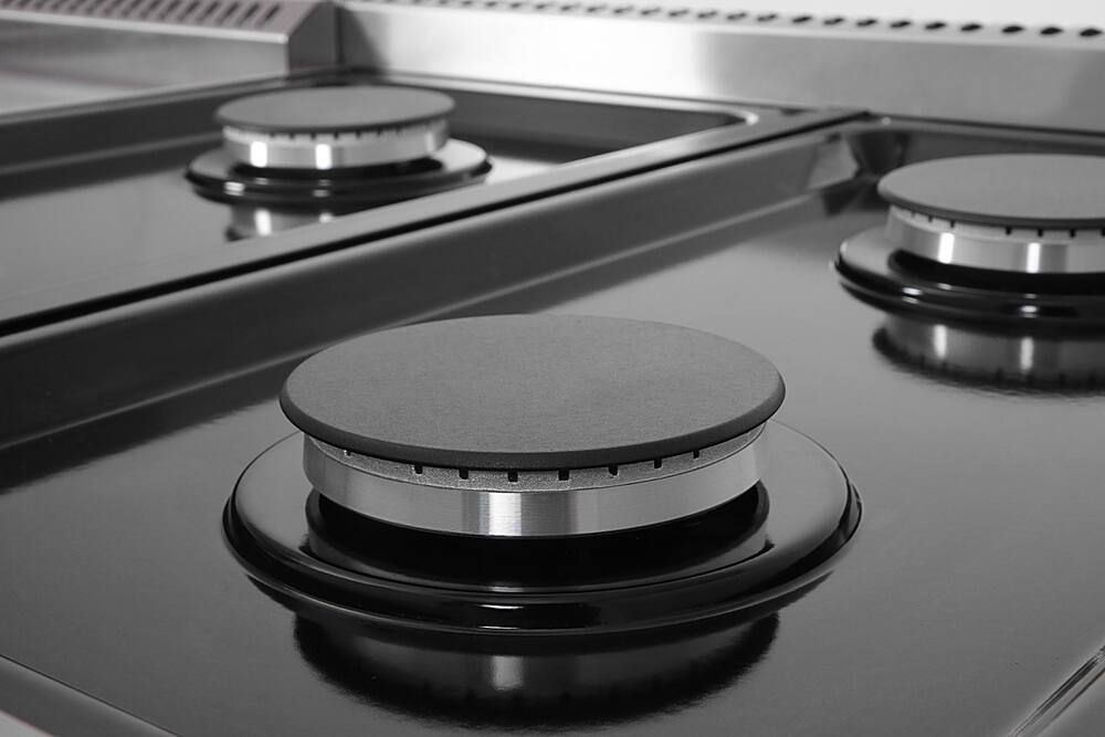 Alt View 17. Thor Kitchen - 6.8 cu ft Freestanding Double Oven Convection Gas Range - Stainless Steel.