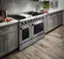 Angle. Thor Kitchen - 6.7cu ft Freestanding  Double Oven Convection Gas Range - Stainless Steel.