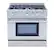 Alt View 17. Thor Kitchen - 5.2 cu. ft. Freestanding Liquid Propane Gas Convection Range - Stainless Steel.