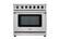 Alt View 13. Thor Kitchen - 6.0 Cu.Ft Freestanding Gas Convection Range with Storage Drawer- Liquid Propane - Stainless Steel.