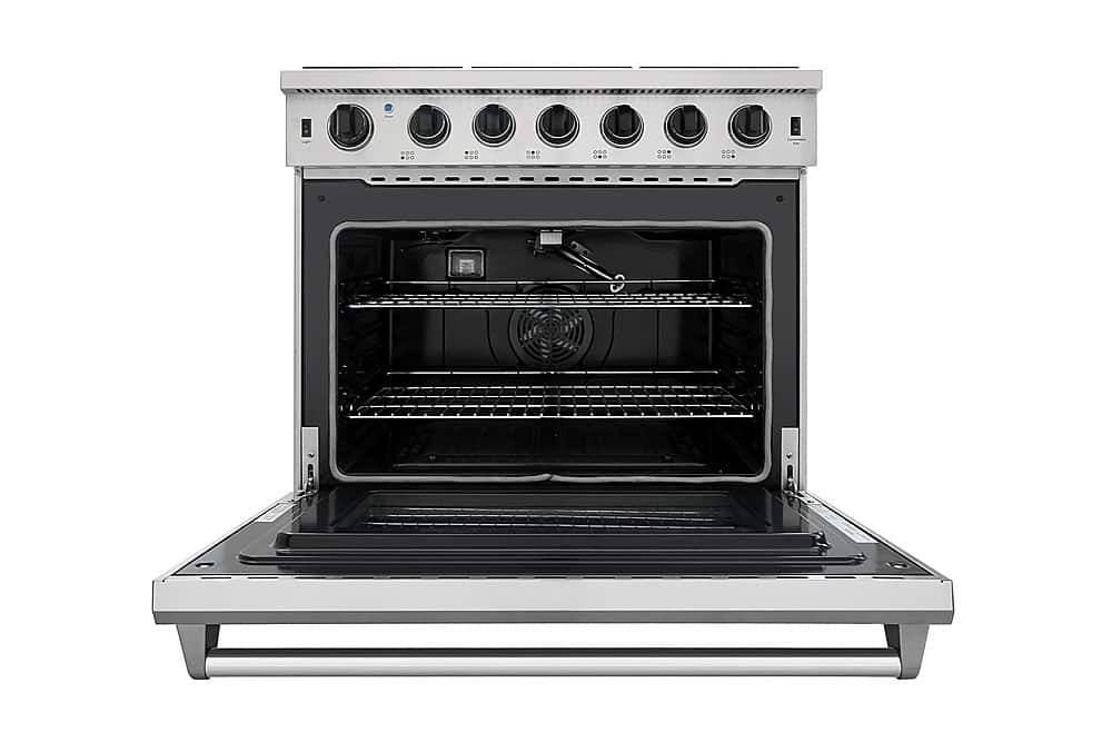 Alt View 14. Thor Kitchen - 6.0 Cu.Ft Freestanding Gas Convection Range with Storage Drawer- Liquid Propane - Stainless Steel.