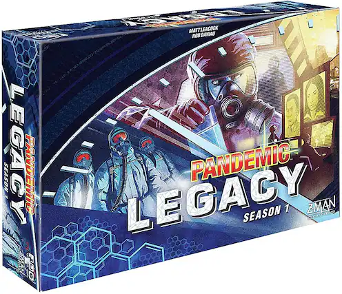 Front. Z-MAN Games - PANDEMIC: LEGACY SEASON 1 (BLUE EDITION) - Blue.