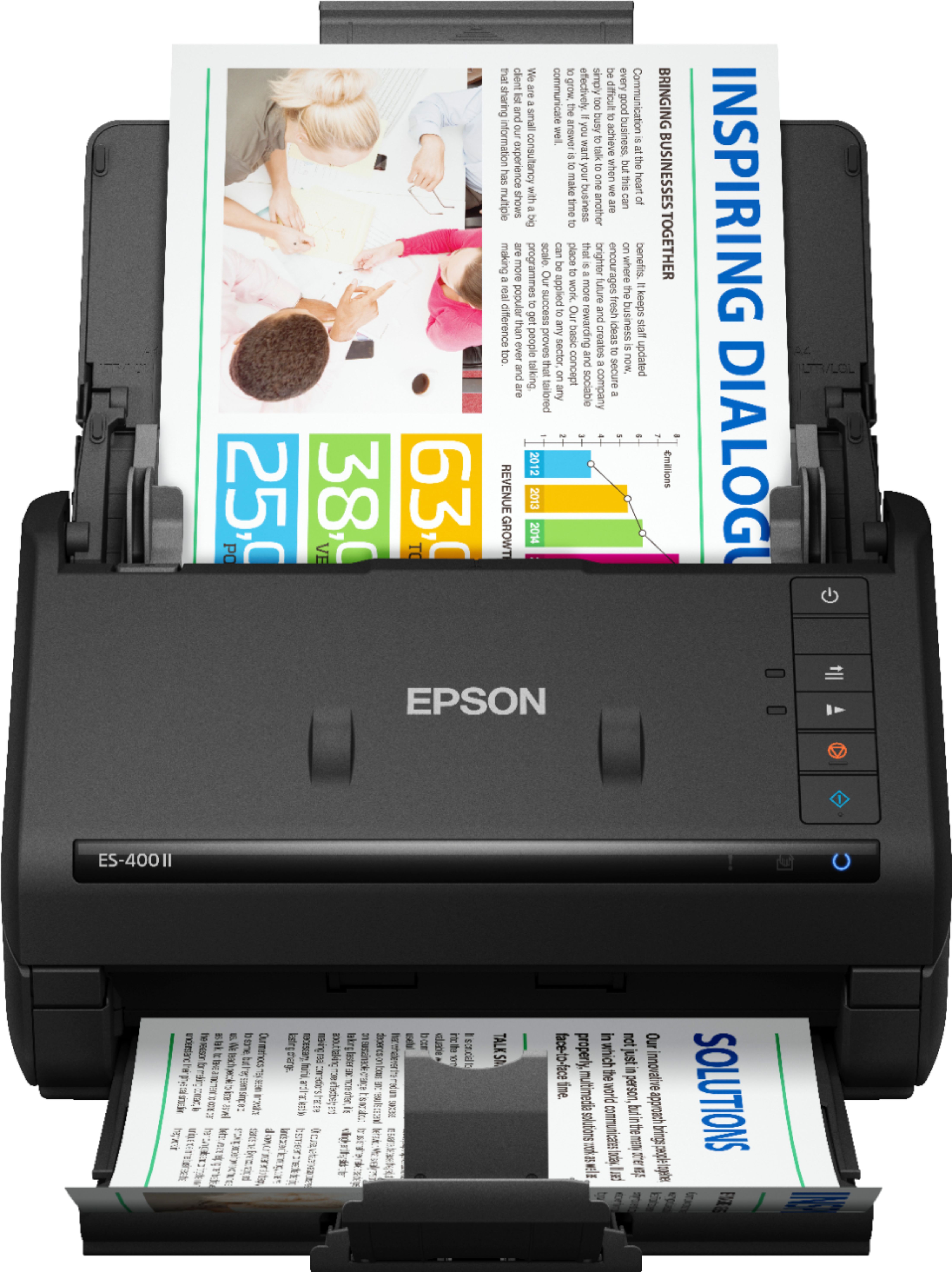 Epson Workforce Es 400 Ii Duplex Desktop Document Scanner B11b261201 Best Buy