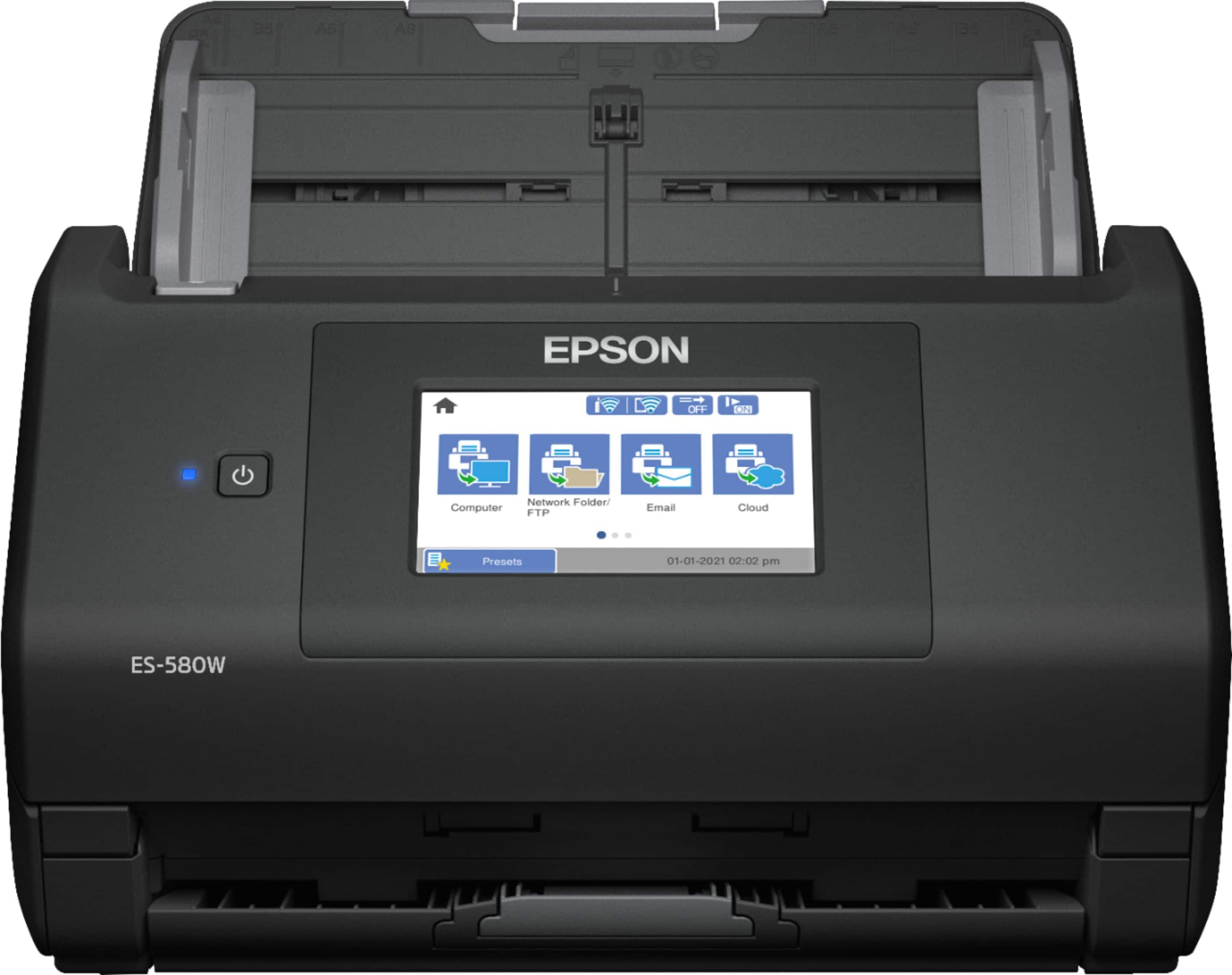 Alt View 16. Epson - WorkForce ES-580W Wireless Duplex Touchscreen Desktop Document Scanner - Black.
