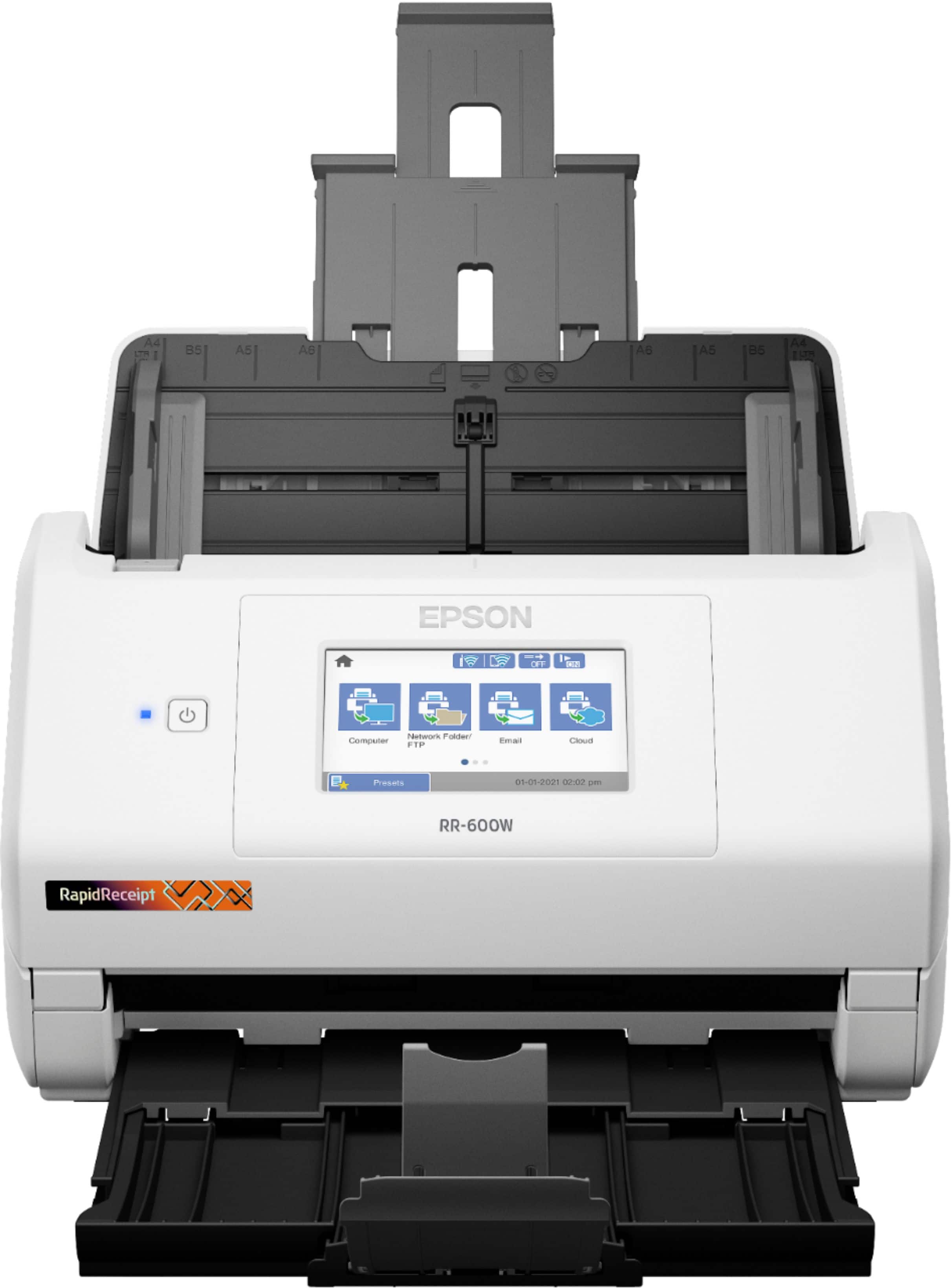 Alt View 14. Epson - RapidReceipt RR-600W Wireless Receipt and Desktop Document Scanner.