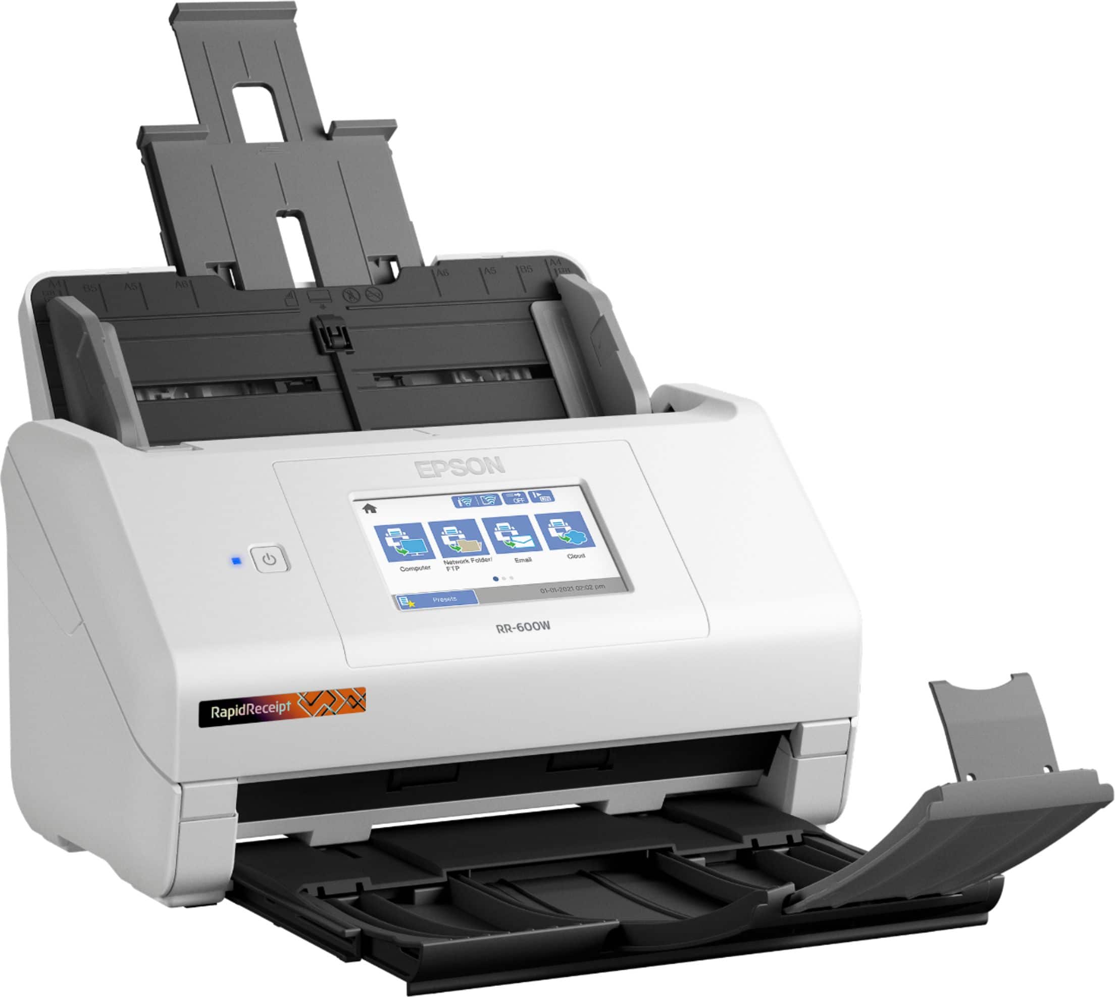 Alt View 15. Epson - RapidReceipt RR-600W Wireless Receipt and Desktop Document Scanner.