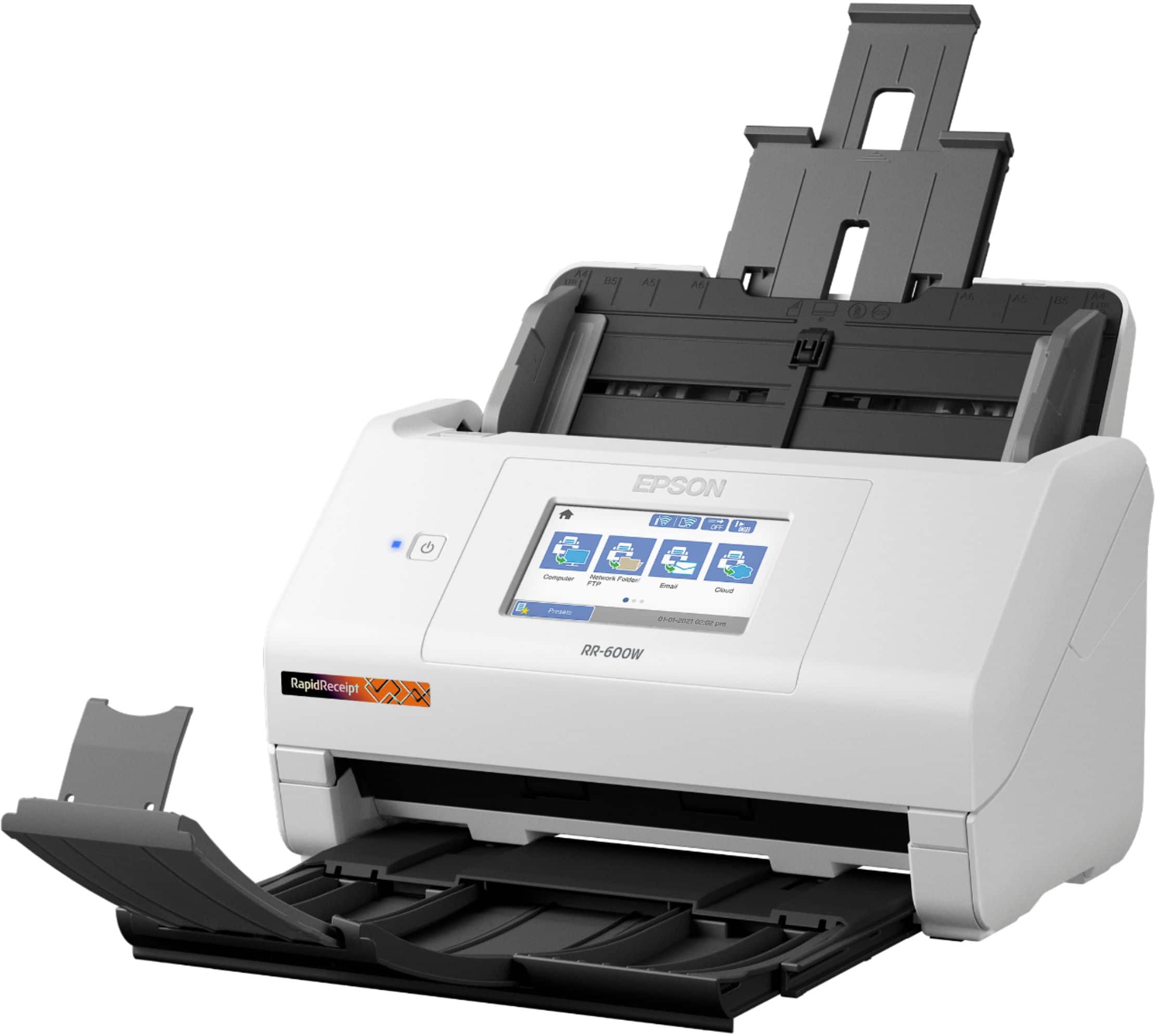 Alt View 17. Epson - RapidReceipt RR-600W Wireless Receipt and Desktop Document Scanner.