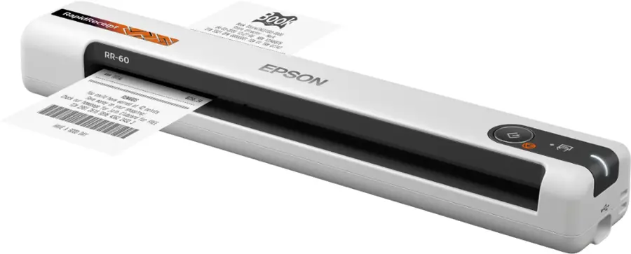 Alt View 18. Epson - RapidReceipt RR-60 Mobile Receipt and Color Document Scanner - White.