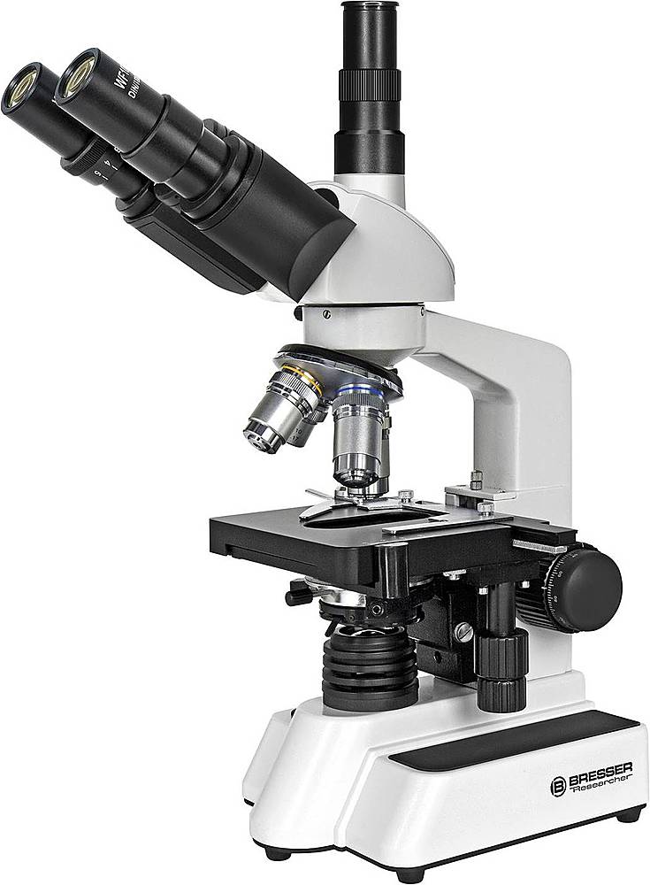 Left View: Bresser - Trino Researcher II Compound Microscope