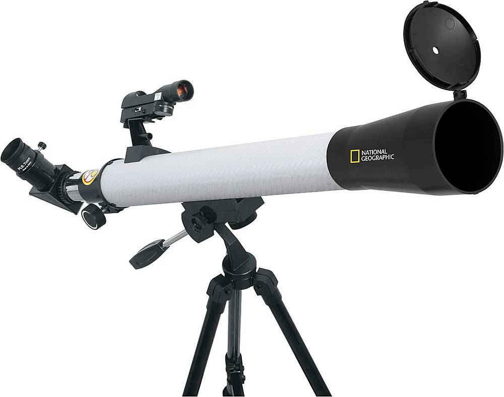 Angle View: National Geographic - 50mm Pan Handle Telescope with Altazimuth Mount