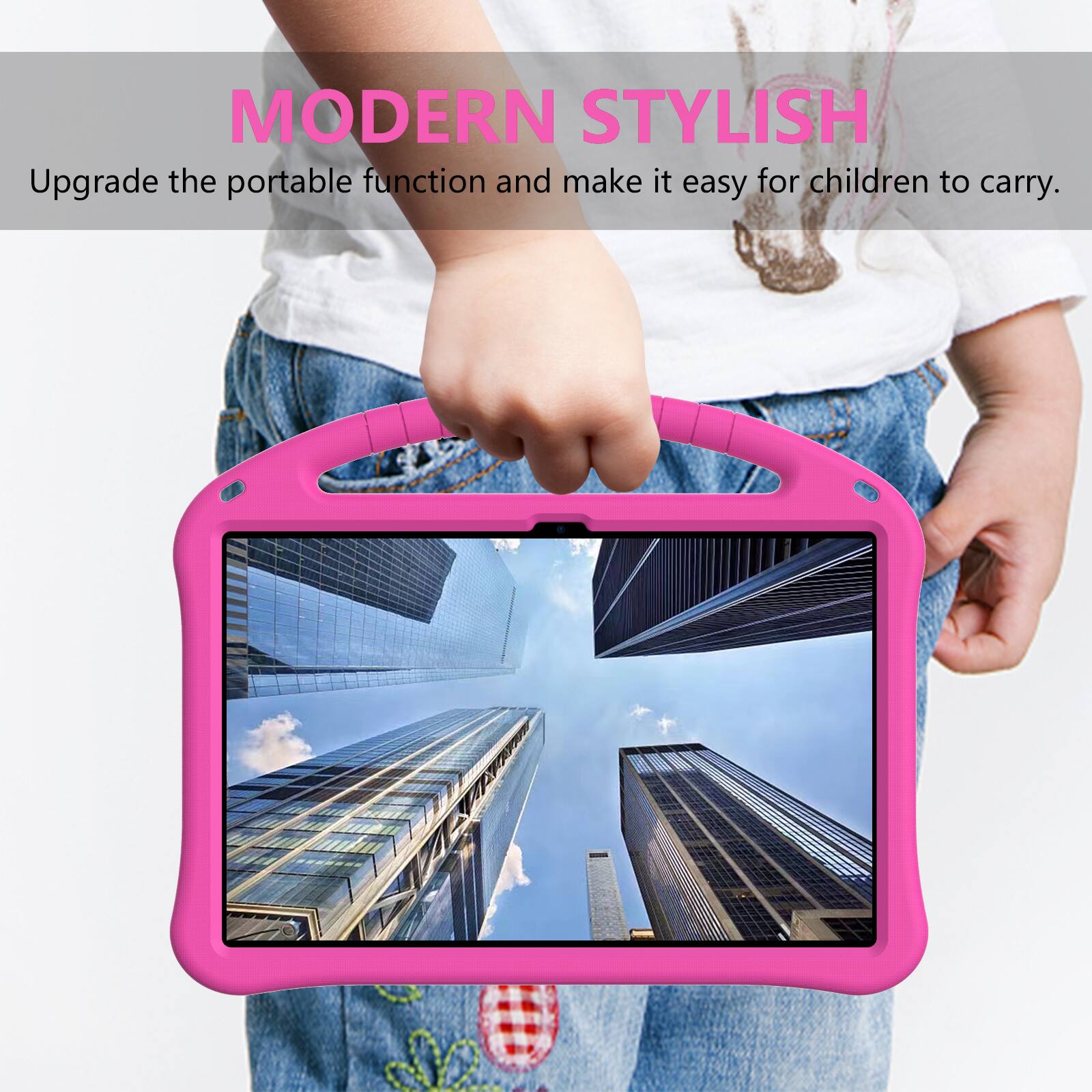 MODERN STYLISH  
Upgrade the portable function and make it easy for children to carry.