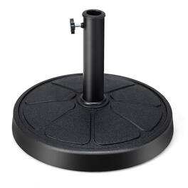 Pefilos - Umbrella Base, 31LBS 18 Inch Round Outdoor Umbrella Base for Outdoor Patio Market Table Umbrella - Black