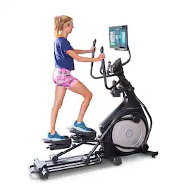 Echelon - Ellipse EL-8s Elliptical Machine with 22" class HD Touchscreen, Smart Resistance & Incline - Black