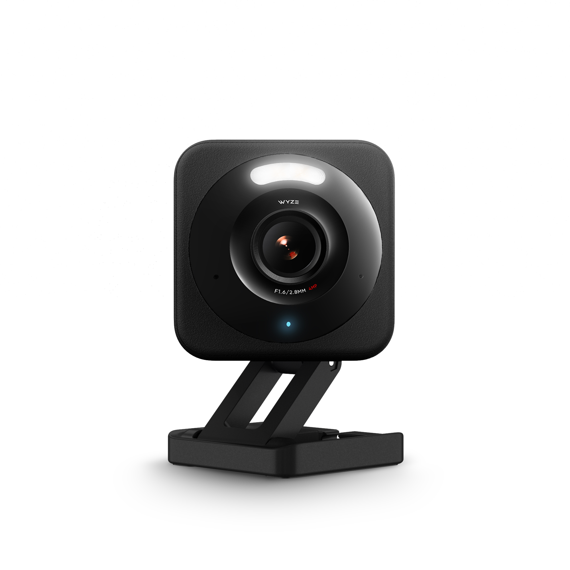 Wyze - Cam V4 2.5k QHD WiFi, Indoor/Outdoor, Wired Security Camera with Color Night Vision - Black - Front_Zoom