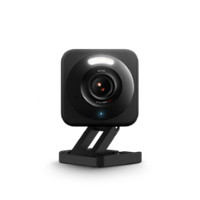 Wyze - Cam V4 2.5k QHD WiFi, Indoor/Outdoor, Wired Security Camera with Color Night Vision - Black - Front_Zoom