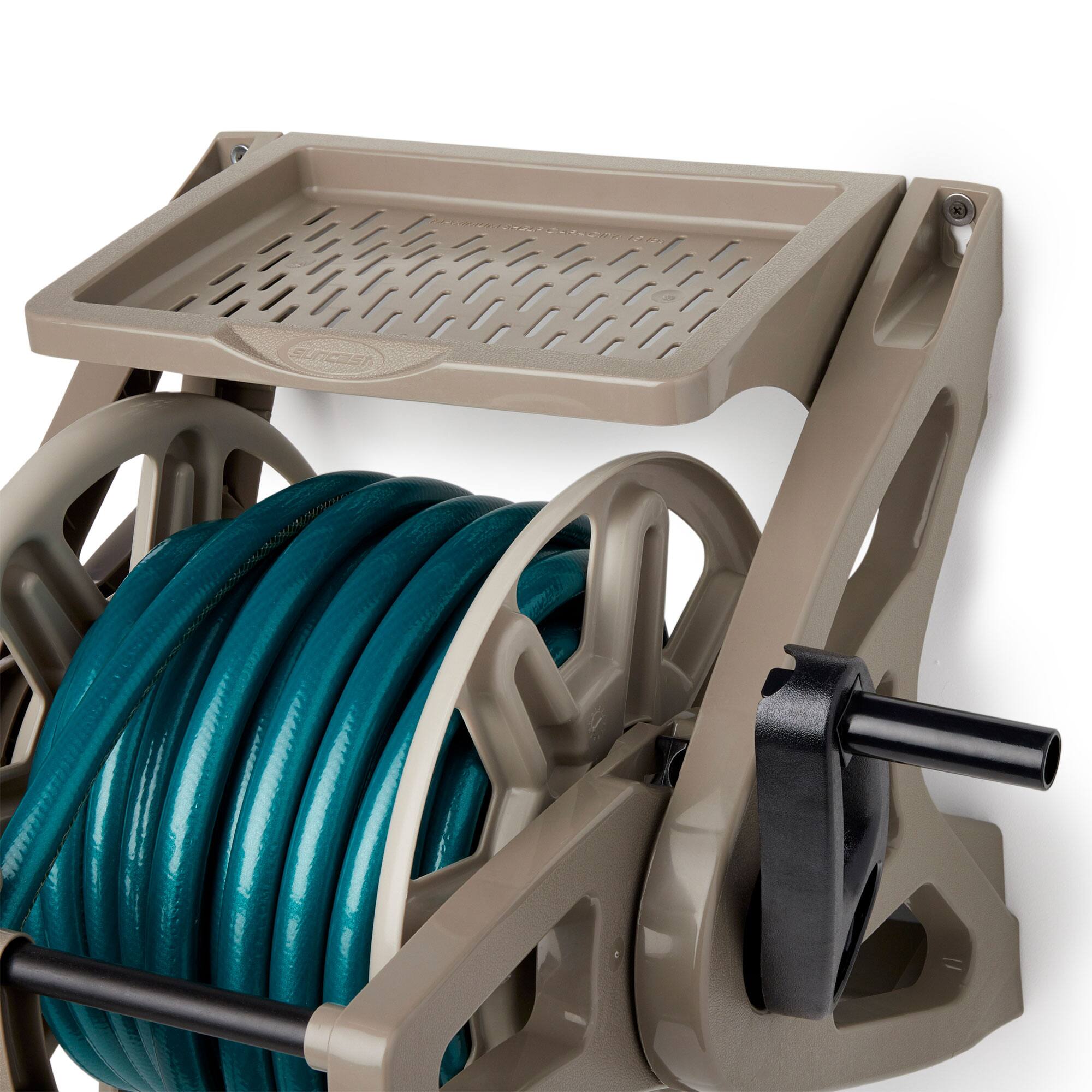 Alt View 8. Suncast - Suncast Slide Trak Hose Handler Wall Mounted 175' Garden Hose Reel, Reel Only.