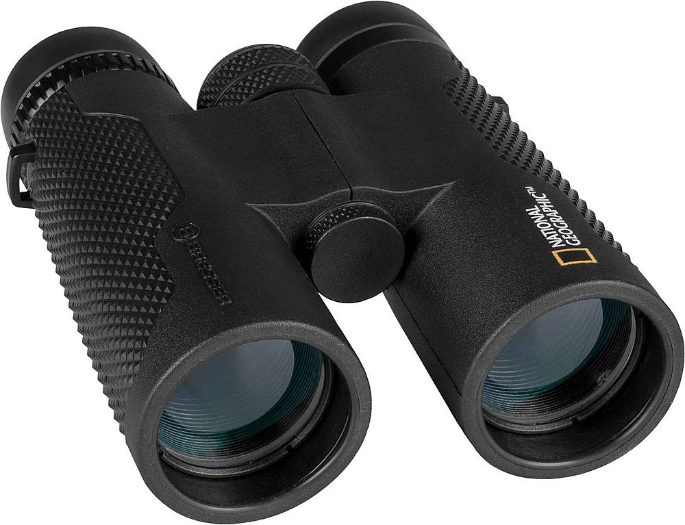 Angle View: National Geographic - 8x42 Water-Resistant Binoculars - Black
