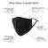 Alt View 14. Weddingstar - Adult Reusable/Washable Cloth Face Mask with Filter Pocket - Black.
