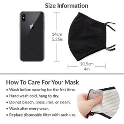 Weddingstar - Adult Reusable/Washable Cloth Face Mask with Filter Pocket - Powder Blue - Alt_View_Zoom_14