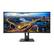 Front. Philips - B-Line 346B1C 34" LCD Curved UltraWide Adaptive Sync WLED LCD Monitor (DisplayPort, USB, HDMI) - Textured Black.