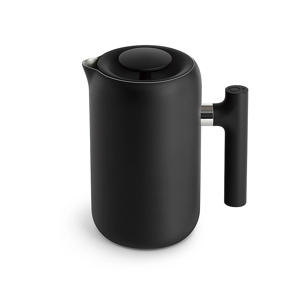 Angle View: Fellow - Clara 3-Cup French Press Coffee Maker - Matte Black