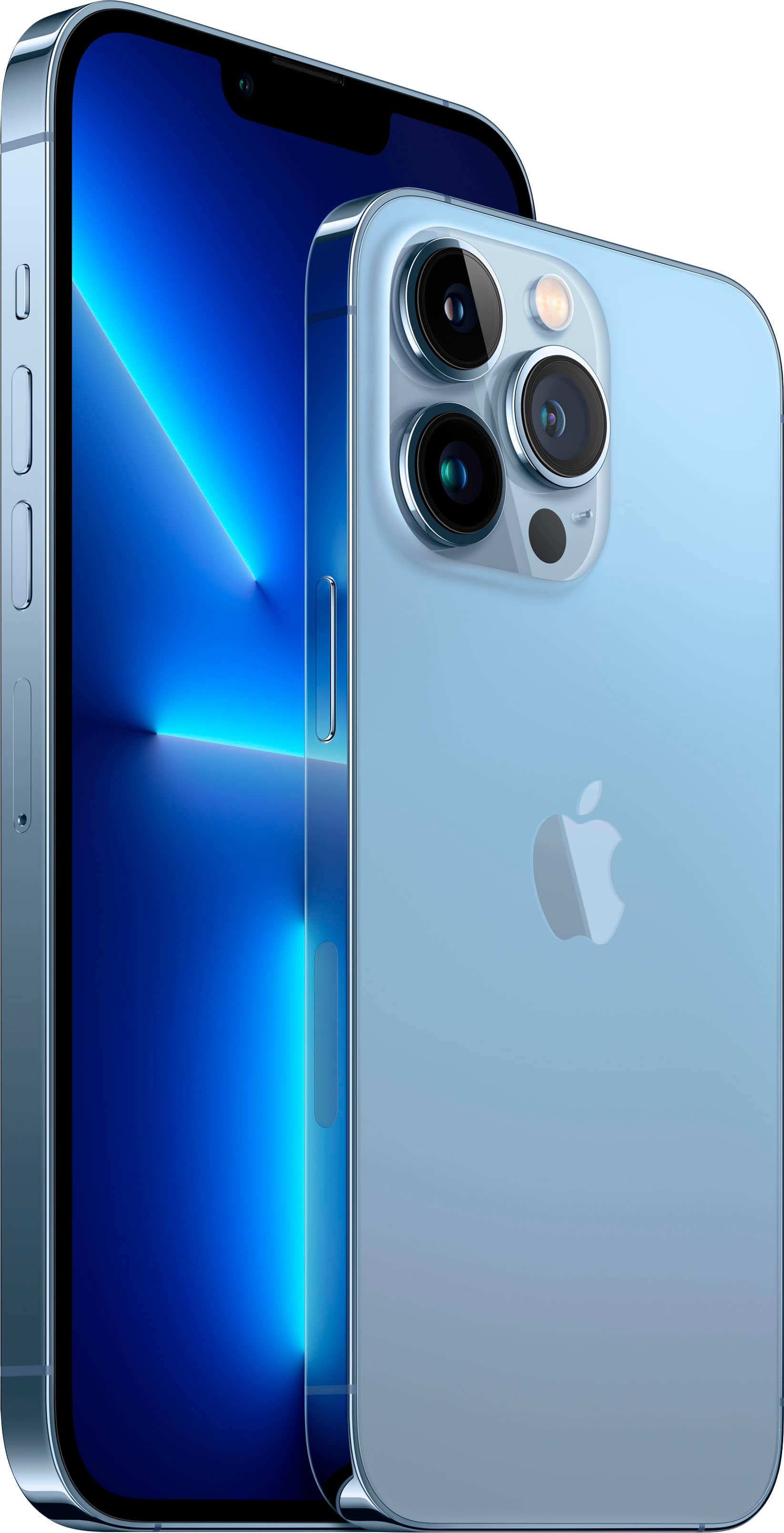 Alt View 11. Apple - iPhone 13 Pro 5G 128GB - Sierra Blue.