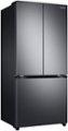 Alt View Zoom 11. Samsung - 17.5 cu. ft. Counter Depth 3-Door French Door Refrigerator with WiFi and Twin Cooling Plus® - Black stainless steel.
