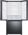 Alt View Zoom 13. Samsung - 17.5 cu. ft. Counter Depth 3-Door French Door Refrigerator with WiFi and Twin Cooling Plus® - Black stainless steel.