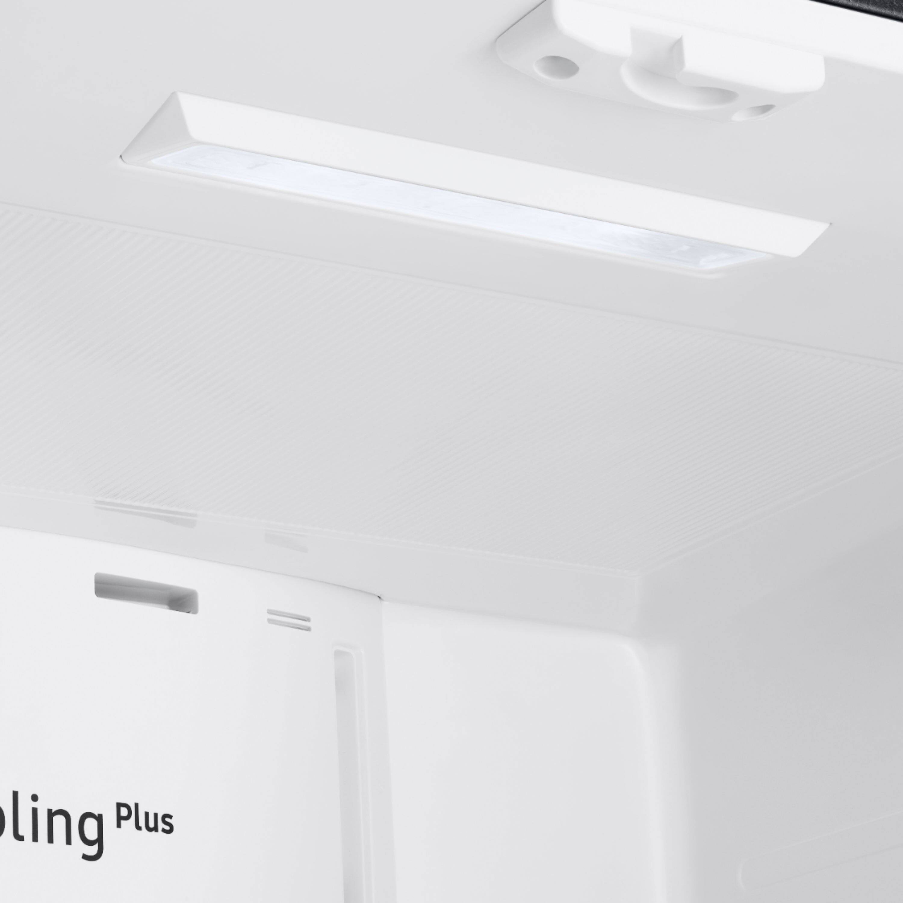 Alt View 18. Samsung - 17.5 cu. ft. 3-Door French Door Counter Depth Smart Refrigerator with Twin Cooling Plus - Black Stainless Steel.