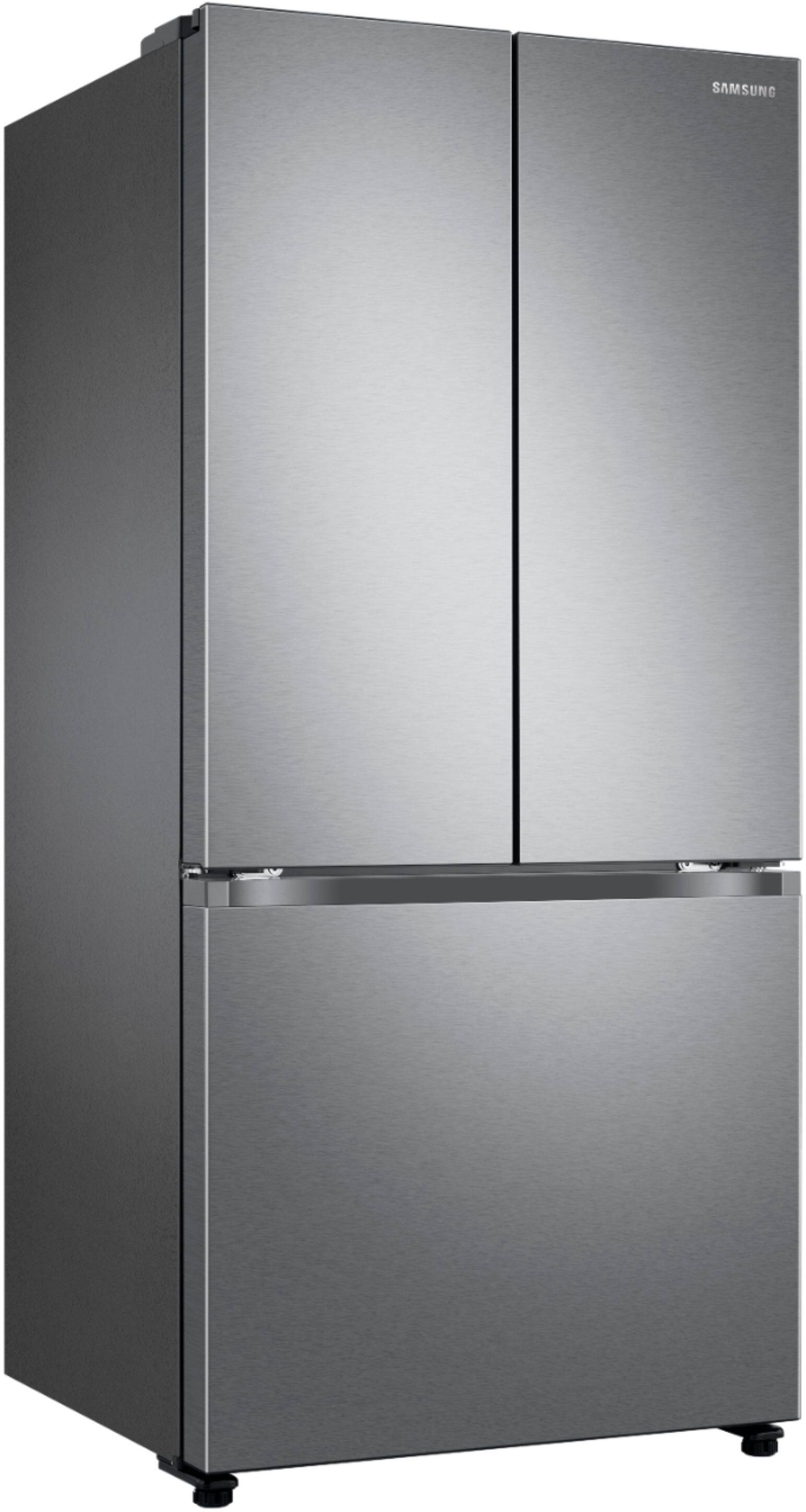 Alt View 11. Samsung - 17.5 cu. ft. 3-Door French Door Counter Depth Smart Refrigerator with Twin Cooling Plus - Stainless Steel.