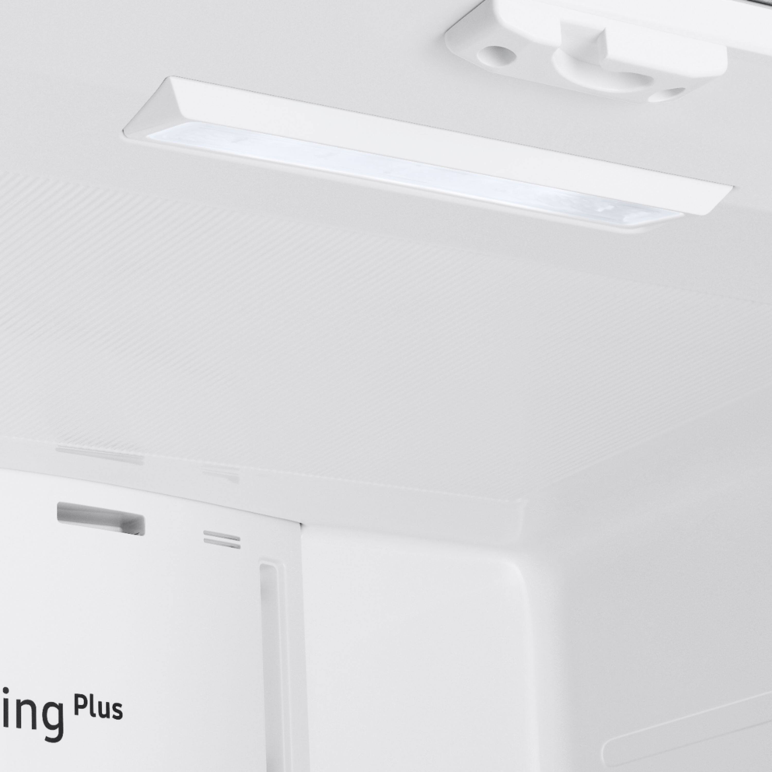 Alt View 18. Samsung - 17.5 cu. ft. 3-Door French Door Counter Depth Smart Refrigerator with Twin Cooling Plus - Stainless Steel.