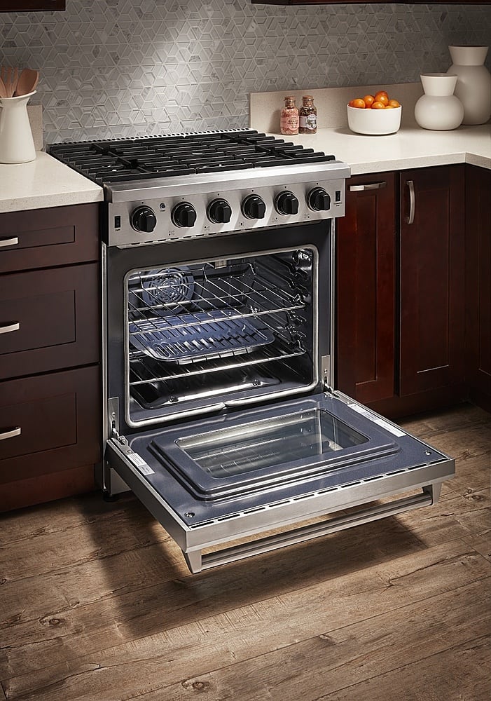 gas cooker with storage drawer