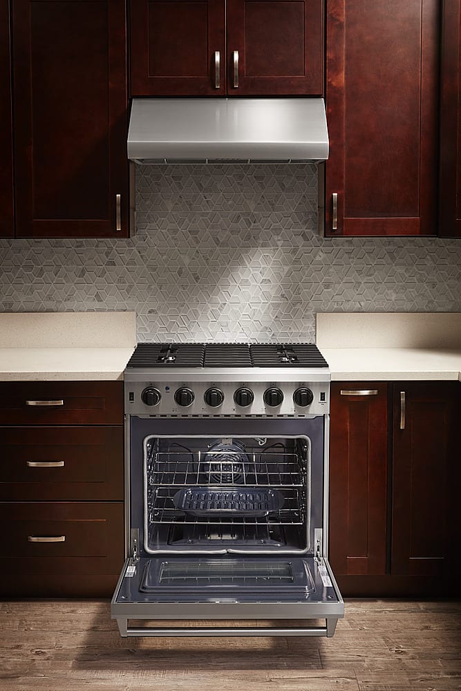 gas range with storage drawer