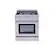 Alt View 17. Thor Kitchen - 4.2 cu. ft. Slide-In Professional Gas Range - Stainless Steel.