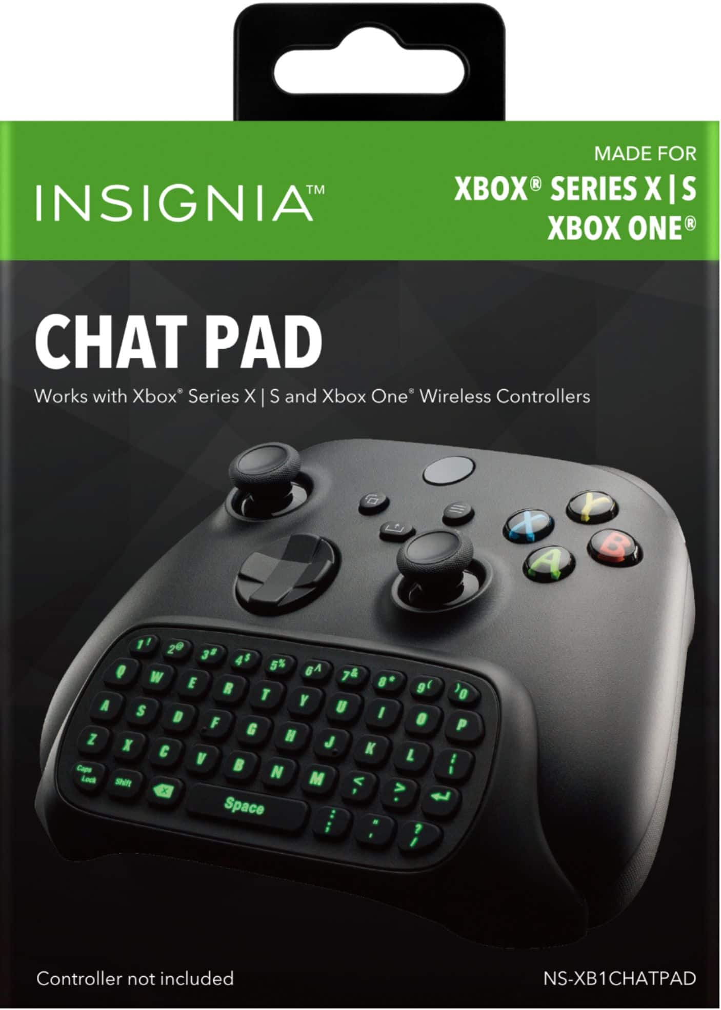 Alt View 21. Insignia™ - Chat Pad Controller Keyboard for Xbox Series X, Xbox Series S & Xbox One - Black.