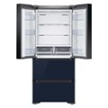 Alt View Zoom 13. Samsung - 17.3 Cu. Ft.  Kimchi & Specialty 4-Door French Door Refrigerator with WiFi and Super Precise Cooling - White-Navy Glass.