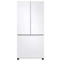 Front Zoom. Samsung - 17.5 cu. ft. Counter Depth 3-Door French Door Refrigerator with WiFi and Twin Cooling Plus® - White.