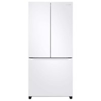 Samsung - 17.5 cu. ft. Counter Depth 3-Door French Door Refrigerator with WiFi and Twin Cooling Plus® - White - Front_Zoom