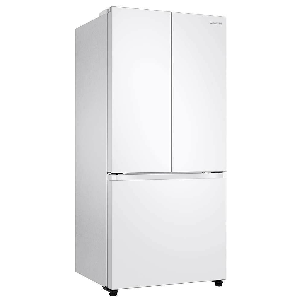 Alt View 11. Samsung - 17.5 cu. ft. 3-Door French Door Counter Depth Smart Refrigerator with Twin Cooling Plus - White.