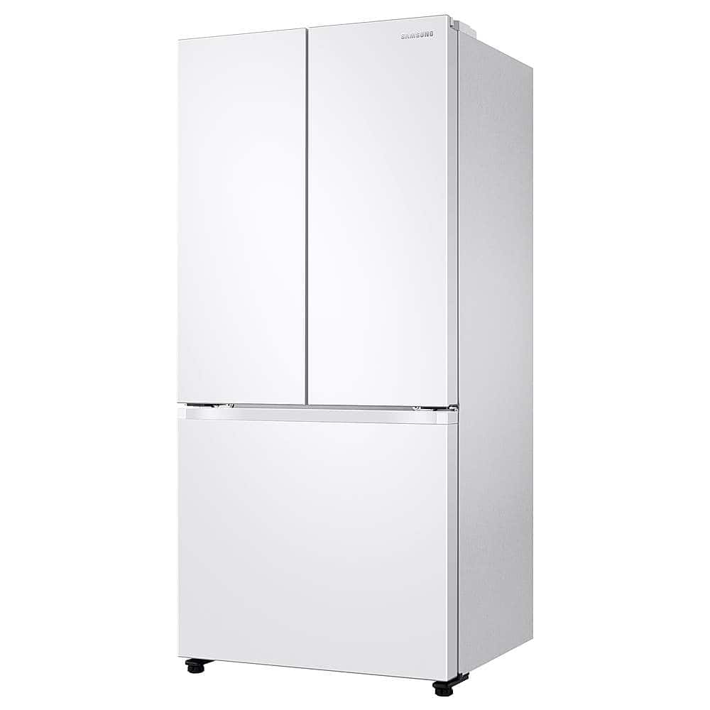 Alt View 12. Samsung - 17.5 cu. ft. 3-Door French Door Counter Depth Smart Refrigerator with Twin Cooling Plus - White.