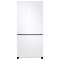 Samsung - 19.5 cu. ft. 3-Door French Door Refrigerator with Wi-Fi - White - Front_Zoom