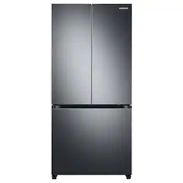 Samsung - 19.5 cu. ft. 3-Door French Door Refrigerator with Wi-Fi - Black Stainless Steel