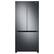 Front. Samsung - 19.5 cu. ft. 3-Door French Door Refrigerator with Wi-Fi - Black Stainless Steel.
