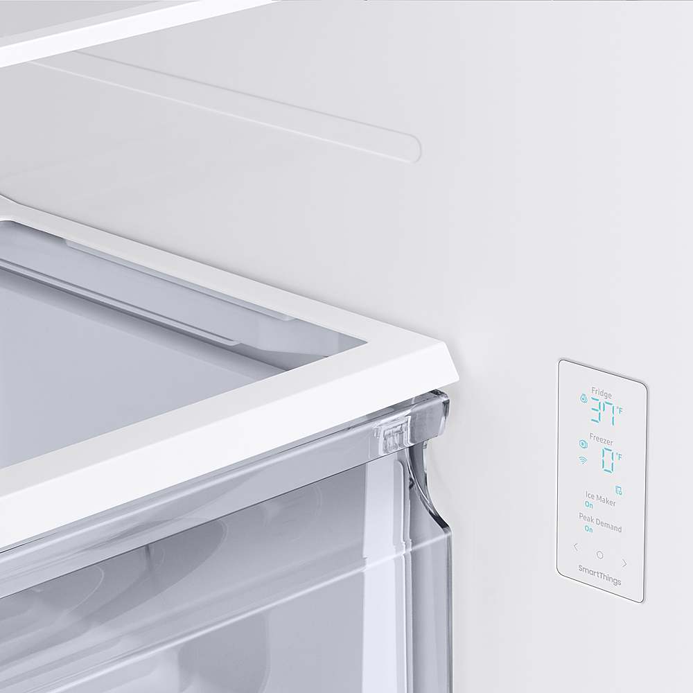 Alt View 19. Samsung - 19.5 cu. ft. 3-Door French Door Refrigerator with Wi-Fi - Black Stainless Steel.