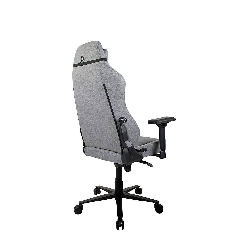 Alt View 14. Arozzi - Primo Premium Woven Fabric Gaming Chair - Light Grey with Dark Grey Accents.