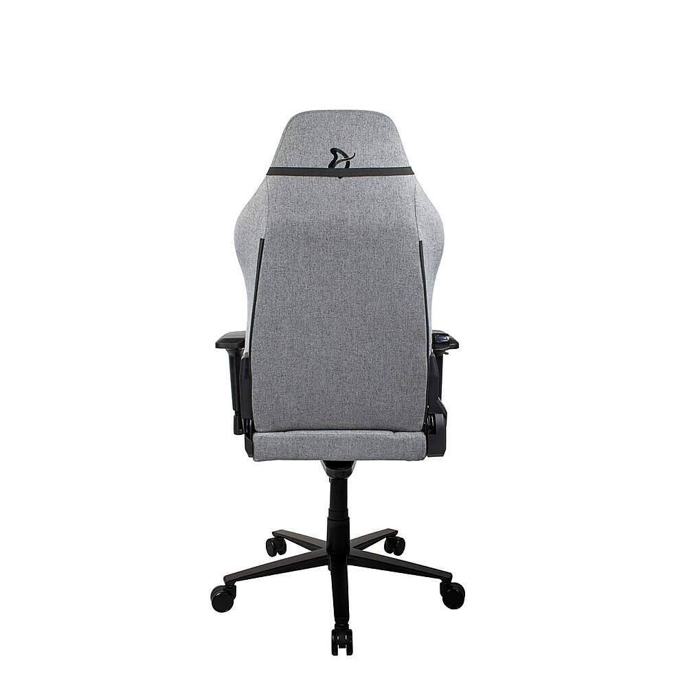 Alt View 18. Arozzi - Primo Premium Woven Fabric Gaming Chair - Light Grey with Dark Grey Accents.