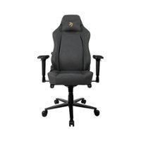 Arozzi - Primo Premium Woven Fabric Gaming/Office Chair - Dark Grey with Gold Accents - Alt_View_Zoom_11
