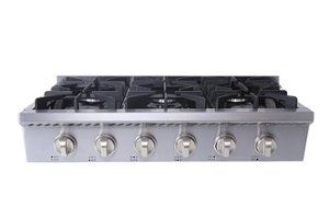 Thor Kitchen - 36" Built-in Gas Cooktop - Stainless Steel - Front_Zoom