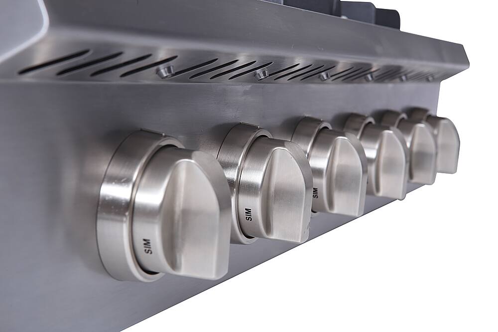 Left. Thor Kitchen - 36" Built-in Gas Cooktop - Stainless Steel.